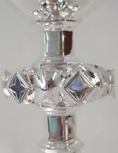 Solid Sterling silver English Gothic Chalice